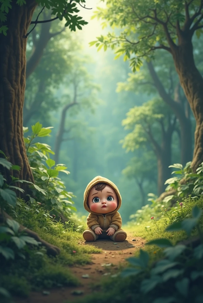 A fat baby being kidnapped