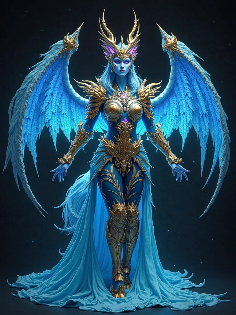 4k, High Resolution, Masterpiece, Best Quality, The World's Best Picture Quality Of Ultra-8k, Digital Drawings Photorealistic Drawing, [:( Facial Details: 1.2:0.2], Anthro, Gleaming Armor, Ornate Engravings, Elaborate Patterns, Angelic Halo Emanating Soft Light, Glowing Cosmic Halo Surrounding The Goddess, Serene Expression With Radiant Eyes, Long-flowing Hair Cascading Down, Delicate Features On The Goddess' Face,(Beautiful Goddess), (Big Muscles), (Solo), Muscular Arms, (Big Penis), (Large Penis), (Massive Penis), (Saggy Balls), (Big Boobs), (Massive Boobs), (Erect Nipples), (Abs), (Muscular Thighs), (Thick Thighs), (Wide Hips), (Muscular Legs), (Tall Figure), (Colorful Outfit), (Wings: 1.4), Divine Clothing, Engraving, Detailed Filigree, Intricate Patterns, Shimmering Light, Ethereal Beauty, Adorned With Gemstones, Heavenly Craftsmanship, Angelic Wings, Celestial Symbols, Radiating Power, Otherworldly Protection, Divine Aura, Majestic Presence, Regal And Awe-inspiring, Enchanting And Mesmerizing, Transcendent Splendor, Masterful Engravings, Divine Essence, Opulent And Resplendent, Intricate And Exquisite, Unparalleled Craftsmanship, Ethereal And Supernatural, Shimmering And Luminescent, Intricate Detailing, Celestial Engravings, Magnificent And Grand, Divine Radiance, Sacred And Majestic, Intricate Motifs, Celestial Glow, Heavenly Brilliance, Intricate Metallic Carvings, Celestial Elegance, Heavenly Luminescence, Divine Opulence, Enchanting Ornamentations, Cosmic Halo, Angel Halo, Heavy Armor, Extreme Cosmic Storm Style, Full Body, Translucent And Reflective Skin.