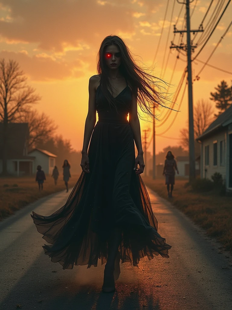 a picture of mist covered female vampire, you see only glimpses of her body pair of ((glowing eyes: 1.3)) through the mist, high heels, black high heels, glamour dress, dynamic color dress, fantasy dark alley background, torchlight, (best details, Masterpiece, best quality :1.5), ultra best realistic pictures , best details, best quality, 16k, [ultra detailed], masterpiece, best quality, (extremely detailed), ultra wide shot, photorealism, depth of field