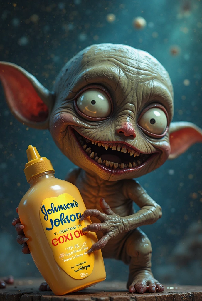 Grotesque animated character with dark skin, cracked lips, monstrous ...
