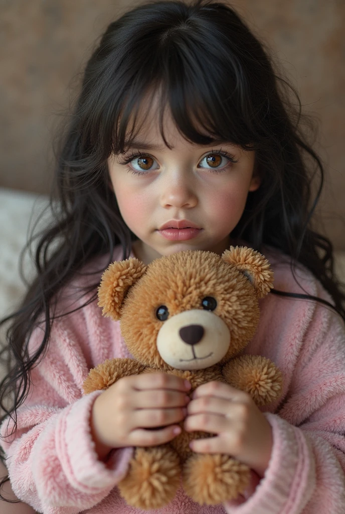 A serene capture of a 4-year-old girl, curls framing her peaceful face, nestled in the backseat of a family car, fast asleep with a stuffed animal clutched tight. Natural light filtering through the partially open window, casting soft shadows across her innocent features. Realistic photo style, emphasizing the warmth of the afternoon sun and the tranquility of the moment. Lens: 35mm, shallow depth of field blurring the edges. Weather: Gentle breeze, clear blue skies. Atmosphere: A quiet moment of blissful rest on a road trip