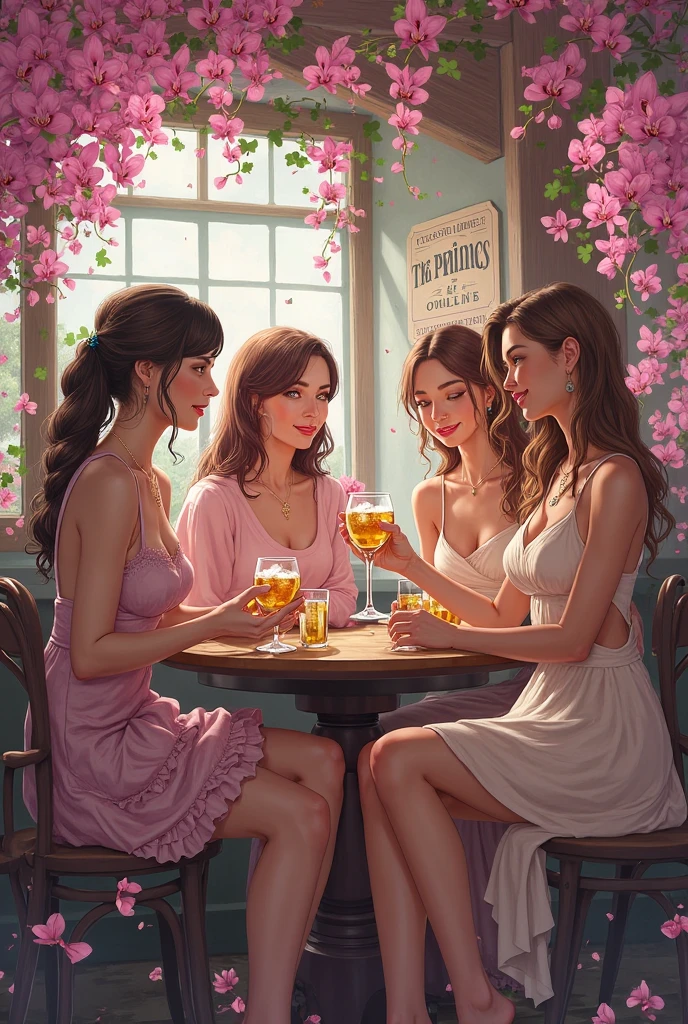 Photo, (sharp focus:1.2), attractive young woman, (beautiful face:1.1), detailed eyes, (smile:0.7), (body freckles:0.9), (medium breasts:0.8), (toned body:1.2), shiny (brown hair:1.1), wearing (sundress:1.2). depth of field. 4K, HDR. by (James C. Christensen:1.2|Jeremy Lipking:1.1).