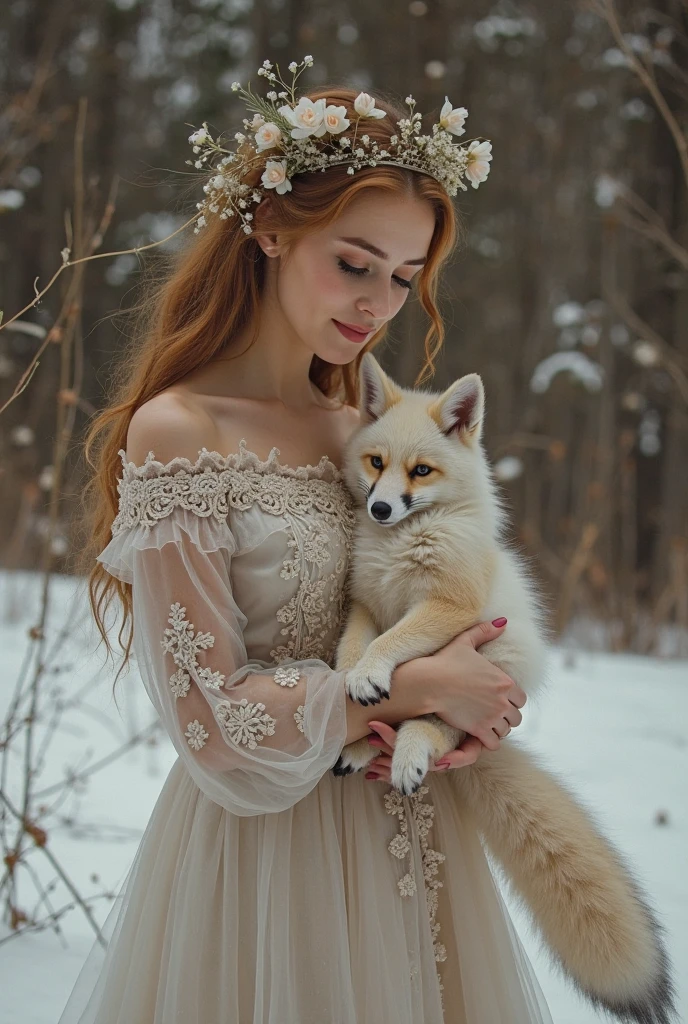 "best quality,4k,8k,highres,masterpiece:1.2, ultra-detailed, realistic:1.37, HDR, UHD, studio lighting, extreme detail description, professional, vivid colors, bokeh, portraits, golden curly hair, blue eyes, white fox ears, black tight dress, elegant pose, enchanting smile, soft lighting, garden background, graceful movements, delicate makeup, surreal atmosphere, abstract color palette, dreamy ambiance, ethereal beauty, mysterious aura, intricate fabric texture, intricate lace details"
