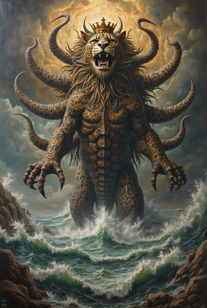 ((medusa holding detailed head of a male stone statue, garbage pail kids style)), firey background full of snakes, 3d cartoon, high quality, detailed,