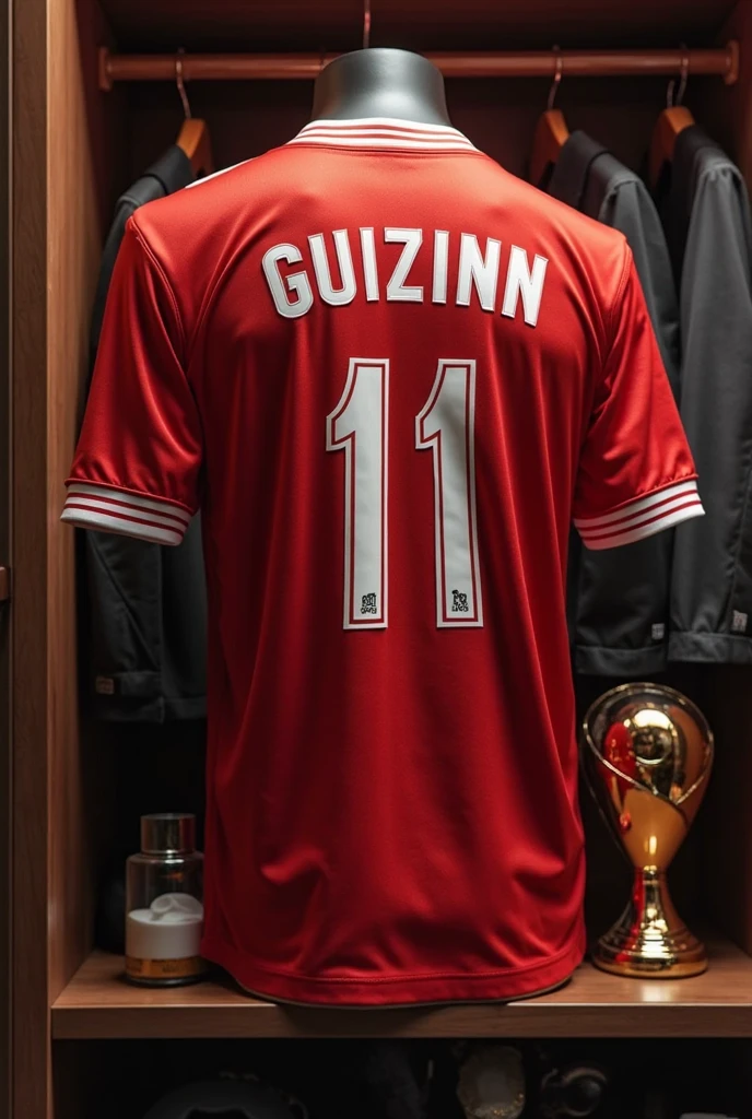 A boy with the Peru shirt number 7 on his back and the number says Mayer on the number