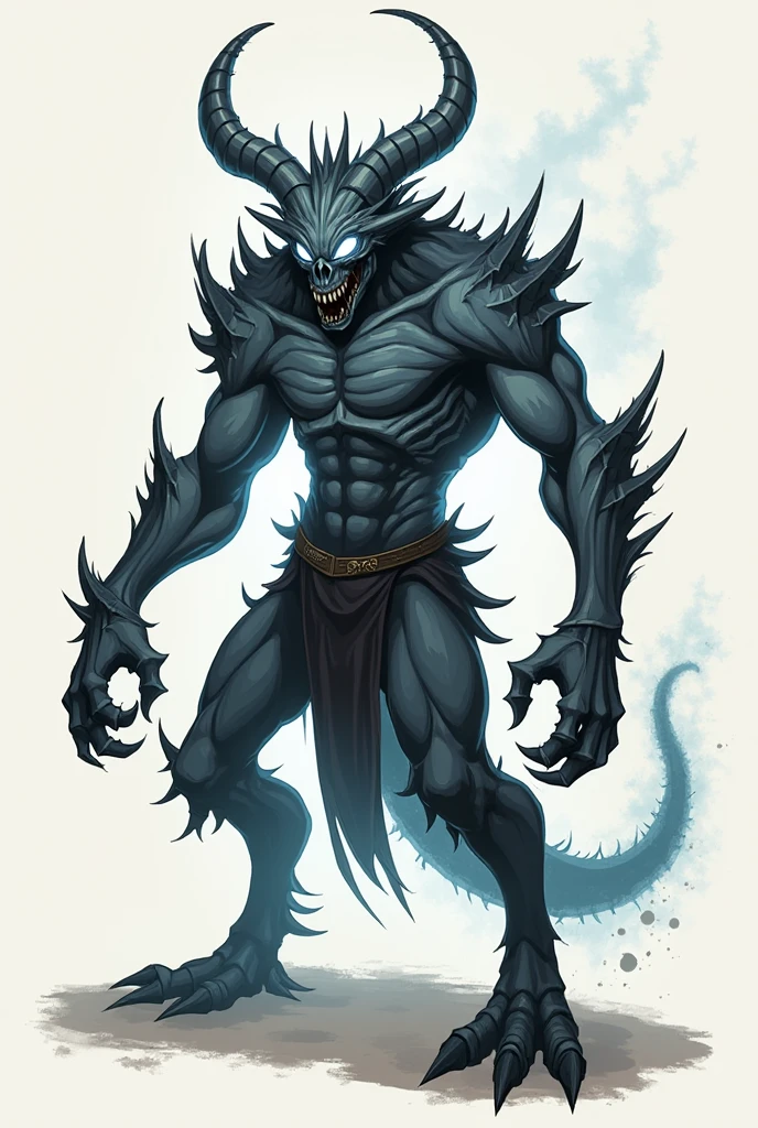 Monsters bosses anime medieval drawn white background