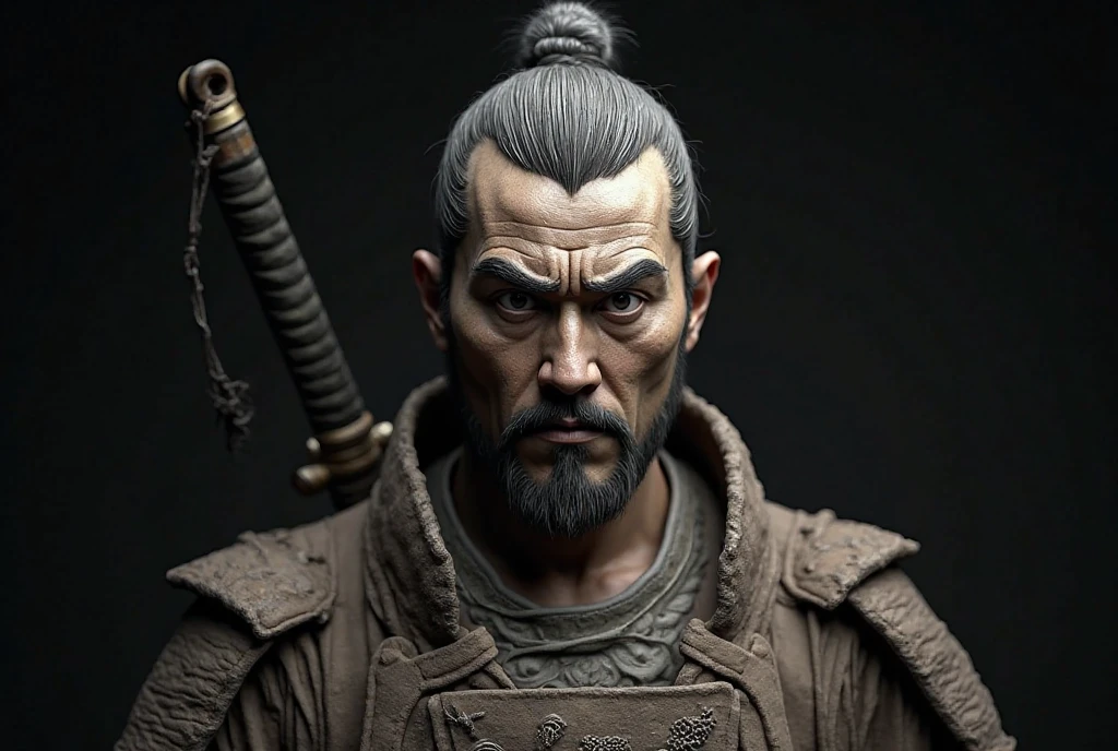 an awarded profesional photography of (1man:1.3) ancient Egyptian with amber eyes and Arched Brows and male taper fade hairstyle and Bandholz beardin silver color, dressed as Samurai warrior, SamuraiPunkAI, <lora:SamuraiPunkAIv3:.5> shocked, a-pose in feral wildlife preserve, overgrown enclosures, dangerous beasts, untamed nature by by David Bailey Diffused Lighting,(epic scene:1.3),ultradetialed character with perfect face,detailed skin,(ultrasharp:1.3),(masterpiece:1.1),best quality,(photorealistic:1.2),ultrarealistic,realistic ultradetailed character,4k perfect quality, full body shot , focus on character, <lyco:GoodHands-beta2:1> Magnificent,Imperceptible detail,Intricately designed, (perfect quality face:1.5) hyper-detailed complex, very intricate details, insanely detailed, detailed clothes, detailed skin, detailed body, nice character figure