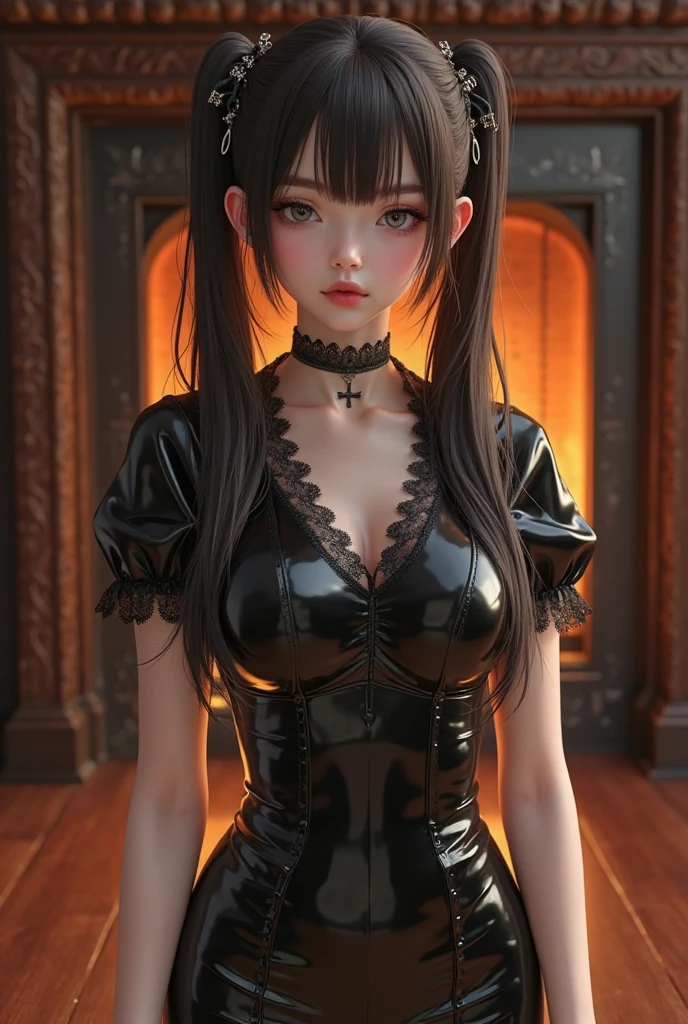 atmosphere oily rainy style animation 2.5D manga niji6 strong strokes art oil paint super details in art jinx sexy + venom girl in tight tight torn tshirt red orange fire with green eyes with black tomoi in style reality photo realism maximum quality details super perfection state-of-the-art graphics