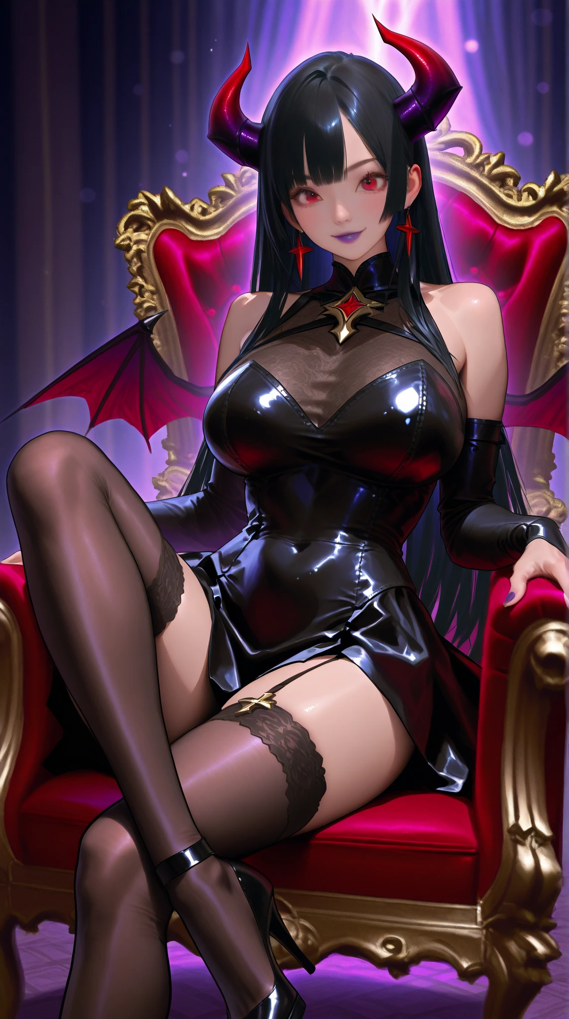fantasy art deco (art deco: 1.5) A (black and white: 1.5) glamours (vampire: 1.5) model shot, RAW, award winning, of an exquisite beautiful 1solo female vampire, ultra feminine, full body, busty woman, most beautiful face ultra detailed face, ((long twin tails: 1.3)), pale skin, glowing (red: 1.3) eyes, wearing (lavender: 1.5) silk glamour intricate dress, wearing intricate high heels, light make up, ancient library background, (black and white filter: 1.4), (anatomically correct: 1.4), 1960s photoshoot style, picture taken from dynamic range, vibrant, Ultra-high resolution, High Contrast, (masterpiece:1.5), highest quality, Best aesthetics), best details, best quality, highres, ultra wide angle, 16k, [ultra detailed], masterpiece, best quality, (extremely detailed), Intense Gaze, dark novel, mega twintails