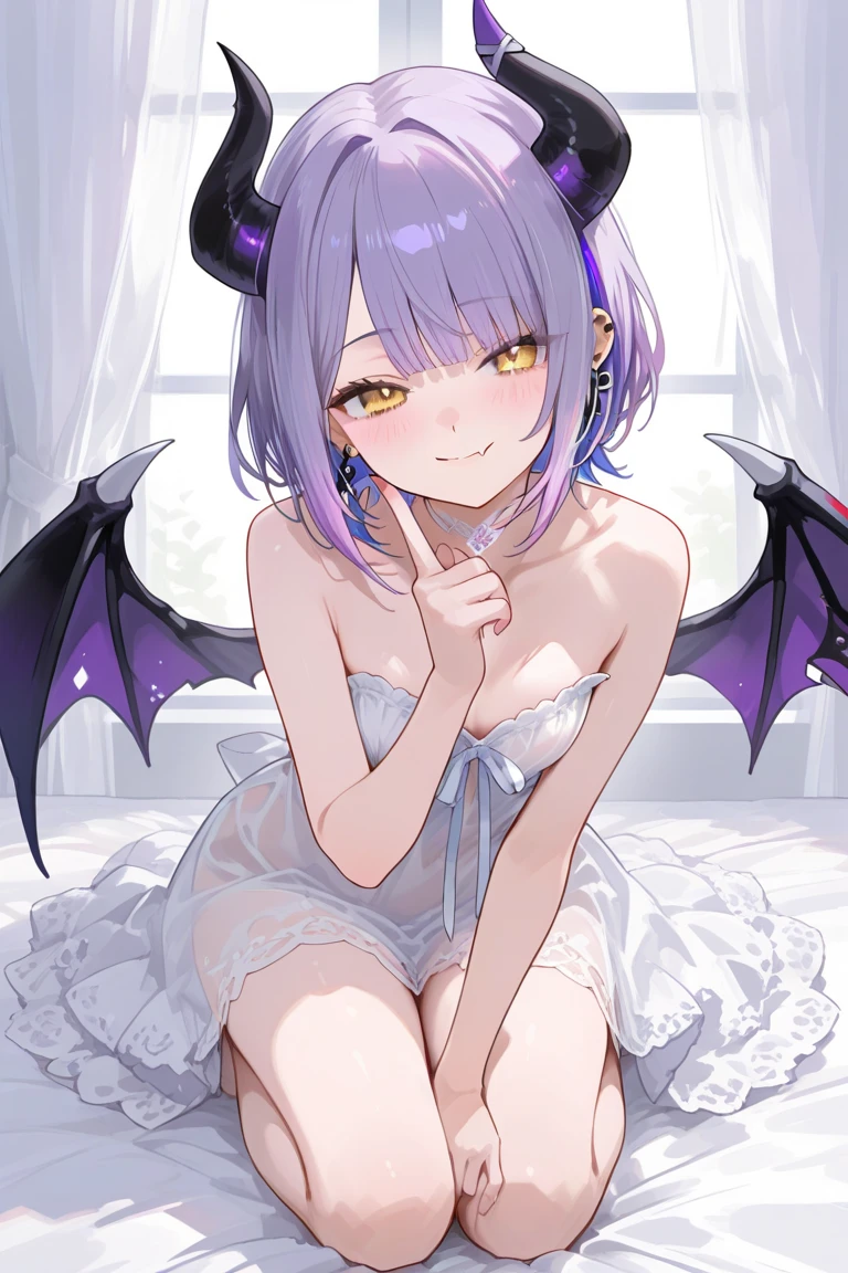 purple hair, rose eyes, short hair, naked, white background, smoll stature, chibi, flat cheast, flat tits, show pussy, unclothed. medium thighs, small breasts, 1 girl, one girl, Open mouth, small stomach, curvy waist, round butt, show tits, small belly, clear skin, 1 girl, cute girl, smoll tits, curvy waist, good butt, (lifting shirt), (panty pulling), purple shirt, black eyeshadow, baggy eyes, angry, look at viewer, one girl, pink pussy, sitting, (masturbation), (masturbating), melusine anatomy, 1 girl, 1 girl