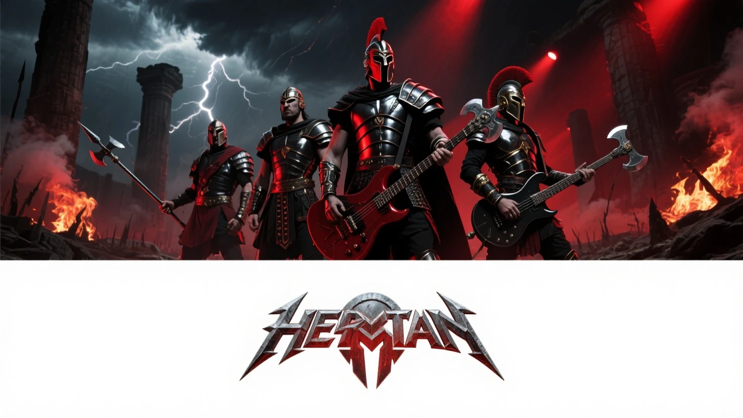 A logo named xeradians with background a group of gang