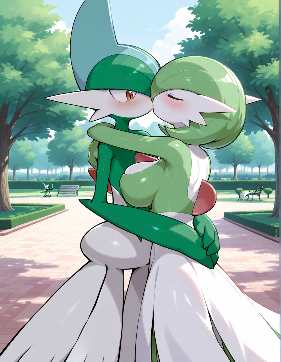 score_9, score_8_up, score_7_up, score_6_up, score_5_up, score_4_up, (source_anime), pokemon, 2girls, (( gardevoir, Tall stature, giantness, big breasts, Withered breasts, Sagging breasts, big Thighs, big ass)), Distant vision, ((lillie from pokemon, kid, Little kid girl, sucking breast) age difference, giant size difference, field, Horizon, forest, sunny day, sucking breast, forced, rape, raping