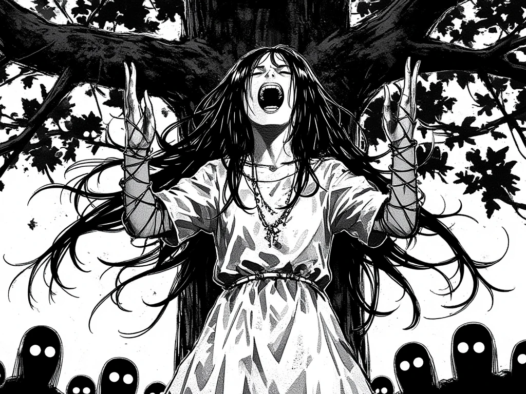 High definition, highest resolution, 8k, dark vivid colors, dark vivid back drop, grey stone walls, dark room
BREAK
((casca from berserk)), body facing the camera, portrait view, beautiful face, tanned skin, wearing a torn white gown, athletic body, ((medium sized breast)), ((multiple hands black demon hands crabbing casca from behind)), ((demon hands all over body)), ((grotesque faces in the hands))