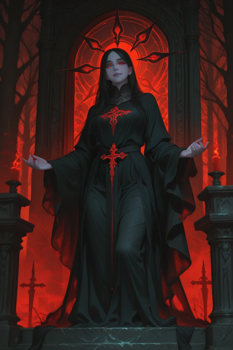 score_9, score_8_up, score_7_up, xenotr1p, monochrome, 1girl, Elsa orthodox_nun, black cassock, orthodox cross, floor candle holder with candles, blue fire, dynamic angle, dynamic pose, movement, foreshortening <lora:ZEL\Orthodox_nun.safetensors:0.6:1> <lora:ENCHANCE\DynamicPose_slider.safetensors:3:1> <lora:ENCHANCE\XL_lora_offset_02.safetensors:0.3:1> <lora:pony_style\Xenotrip_v.2.safetensors:1:1> <lora:ENCHANCE\add-detail-xl.safetensors:0.6:1>