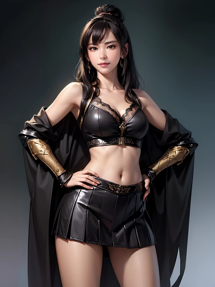 " shape,、whole bodyのような、Female Swordsman、small silver tiara, The upper body is a knight's armor、The lower half is naked、Thigh Armor、Panties with only strings、Clatter toes、Cape, Perfect breasts, Perfect body, Black pubic hair、(((On the battlefields of ancient Europe.))), (Highest quality, 4K, 8k, High resolution, Tabletop:1.2), Very detailed, (Realistic, Realistic, Photorealistic:1.37), Royal, Enchanting, (Vibrant colors, Sharp Chest:1.1), Soft lighting"、Black pubic hair、Spread your legs,  , (((The thighs are covered with iron armor..))) (((An iron bustier that covers her large breasts))),  (((Fight on the battlefield.))), (((Heavy chest))), whole body, (((Small thin leather bra)))