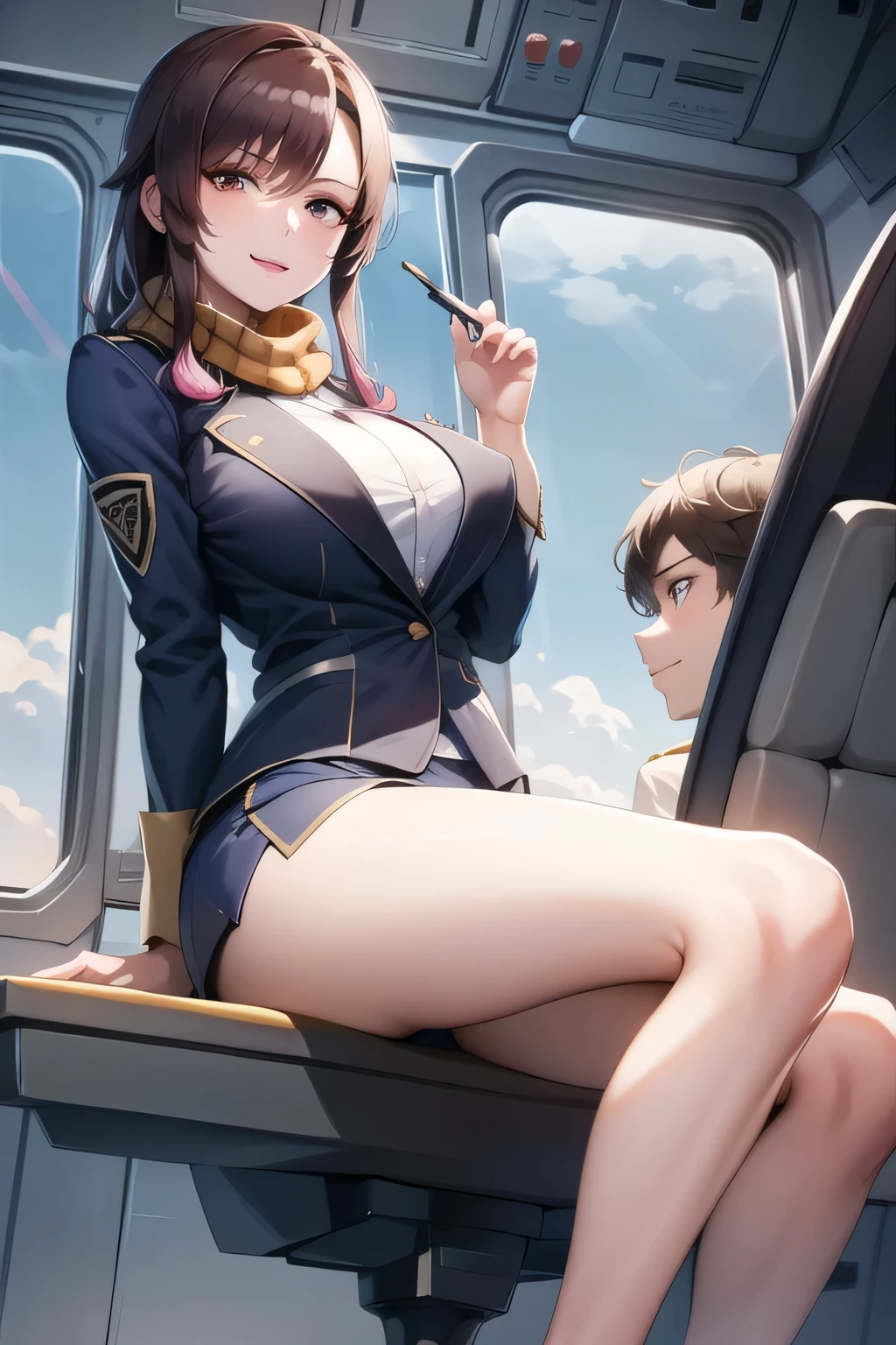 Anime girl sitting in chair，cigarette in his hand, seductive anime girls, Smooth anime CG art, Ilya Kuvshinov landscape, Marin Kitagawa fanart, beautiful anime girl crouching, beautiful and seductive anime woman, Ilya Kuvshinov. 4 k'', offcial art, Ilya Kuvshinov sty, Extremely detailed Artgerm, Detailed digital anime art