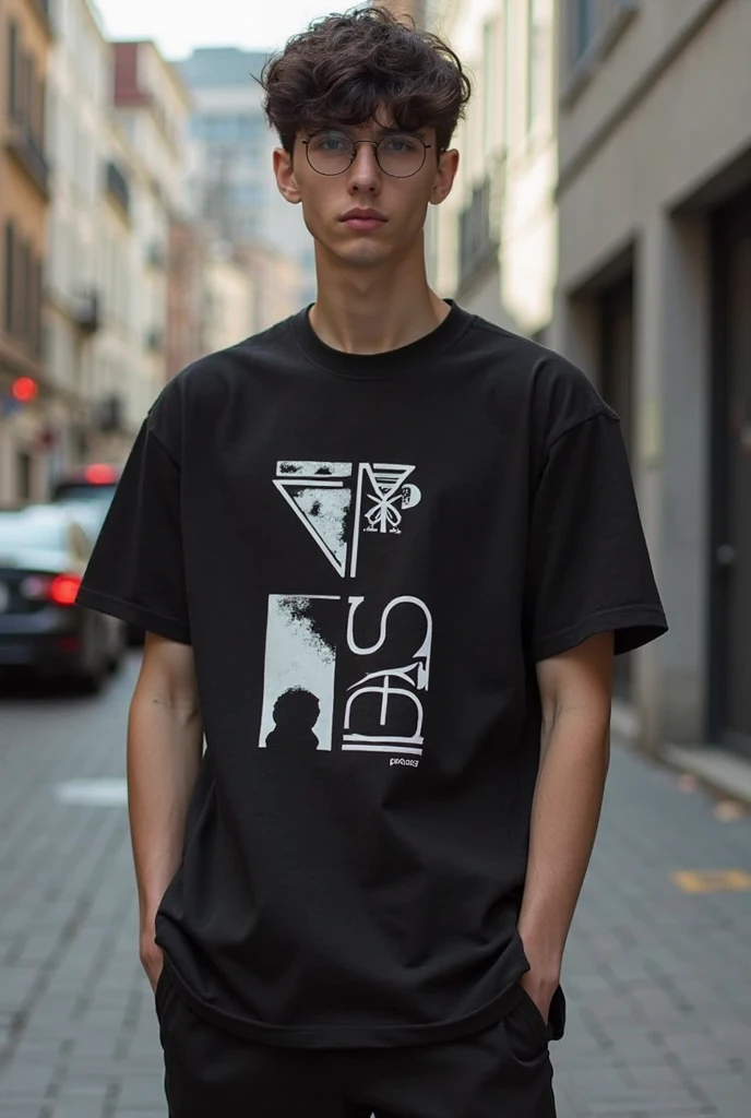 Introducing the ultimate masterpiece in T-shirt mockups! Prepare to be captivated by the sheer quality and attention to detail showcased in this exceptional image, featuring a male model who personifies the essence of "Urban Threads," a fashion-forward streetwear brand. 

Immerse yourself in the scene as a young, urban male exudes confidence and casual charm, effortlessly bringing the T-shirt design to life. His relaxed demeanor is perfectly matched with the captivating T-shirt design, carefully curated to align with "Urban Threads" brand aesthetics. With modern and edgy elements seamlessly incorporated, this visually striking design resonates deeply with the brand's target demographic.

Enhancing the vibrancy and uniqueness of the T-shirt design is a carefully selected palette of complementary colors.