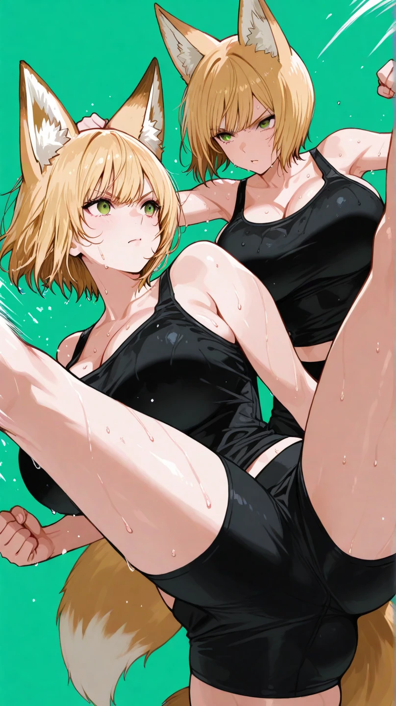 Sexy adult woman,Temari,standing still,huge breast,in her new sexy bikini,show lot her body and open chest,hentai,snfw,thick body,age30,2 piggy tales,