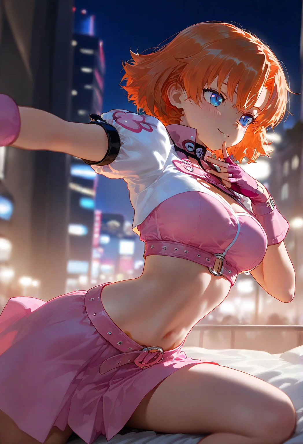 hight resolution, top-quality, ultra-quality, The ultra-detailliert, lighting like a movie、Pole Dancing Women 、stadio、Wearing sweat、full of sweat、Spread your legs apart、Figure skating costumes、