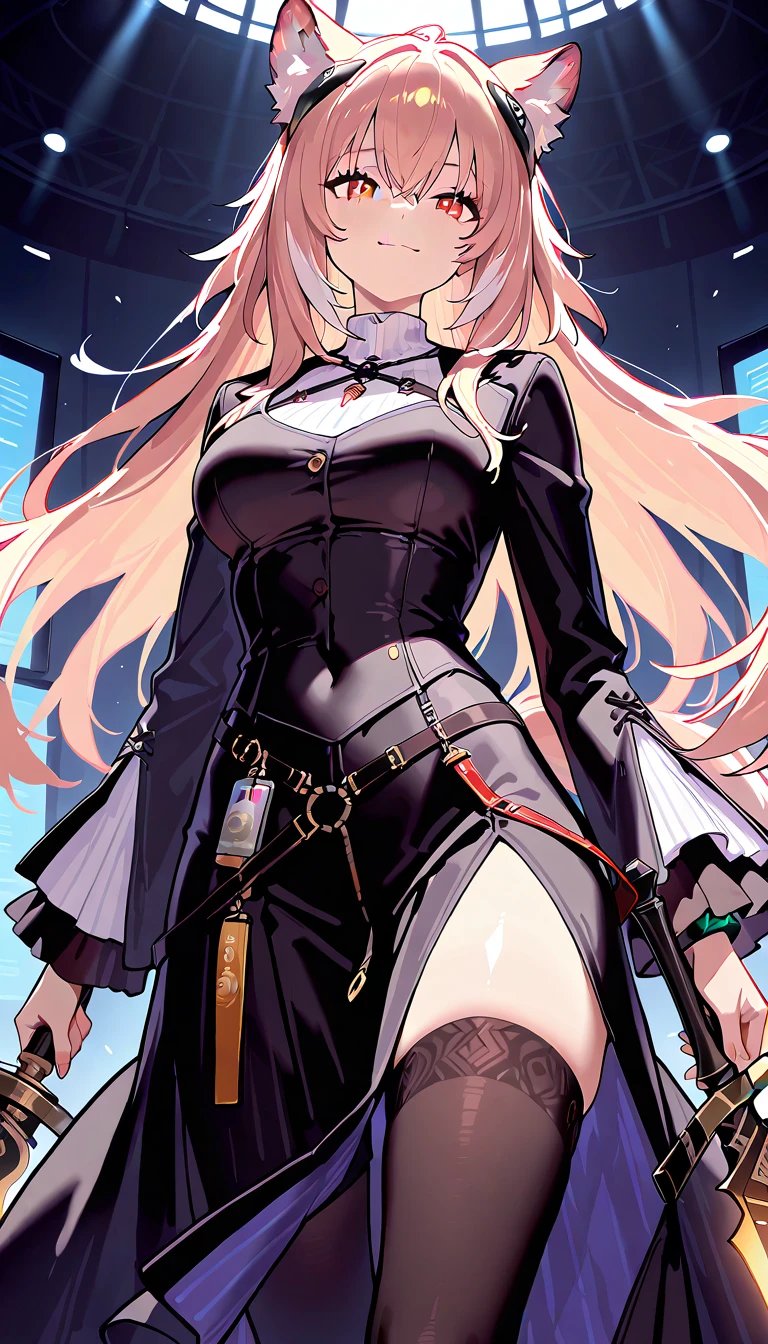 Highest quality、Highest quality、Masterpiece、girl((Metal body,Age 25、as soon as、Highest Bust、Medium Bust、Wide open chest、Red glowing eyes、Black Ear、Red Mesh、Disheveled Hair、Loincloth、thin、The best valley、Open chest、Luminous Wristbands、hair ornaments、Full body view、Black short-sleeved hoodie、Red pants、scar、cell phone、A little muscular、Ruby Necklace、))、high quality、Beautiful Art、background((night、Concert Hall、Black Bird、Black butterfly))、flight、Flying Debris、Depth of text、movie、Visual Arts、Perfect Art、8K、Genuine、
