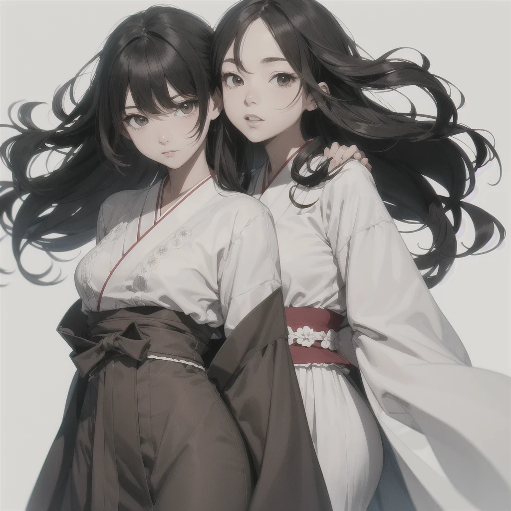 (comic style), (colored line art:1.5), (1girl:1.3), ((black and white)), hanfu, geisha, ((zen)), (masterpiece, top quality, best quality), extreme detailed background, good composition, good anatomy, perfect lighting, good shading, zen calligraphy, (realistic:1.3),