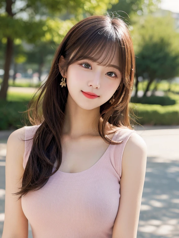 table top, highest quality, shape, Super detailed, finely, High resolution, 8k wallpaper, Perfect dynamic shape, beautiful and detailed eyes, D cup, natural color lip, random sexy pose,smile、20 year old girl、midnight、Beautiful and dense face、perfect and beautiful face,Big eyes、real photos（best image quality）,Sheer off-shoulder dress (light green)、looking at camera、Please stand、Do gal makeup,blurred camp site background