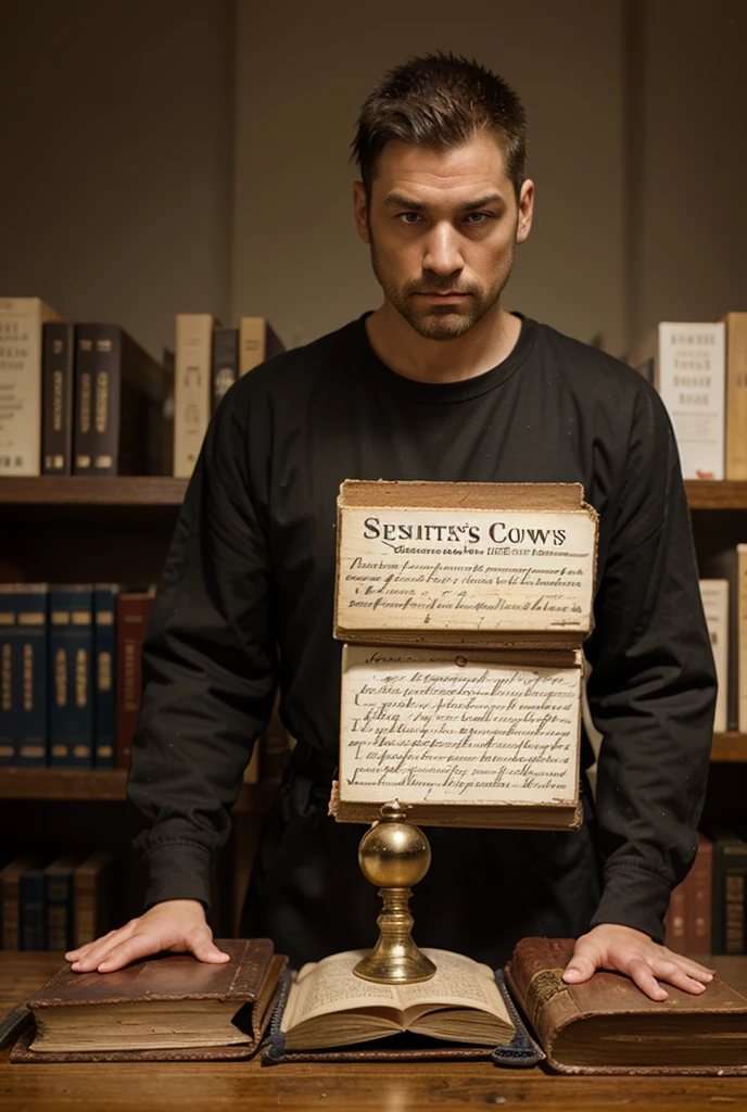 A beautiful young male twink, cute, with black hair and a face with makeup, wearing a bright white long-sleeved shirt and aqua blue pants, and he is in his office, and behind him is a blackboard on which is written the shape of the brain and its anatomy, and nuclear energy comes out of it, and he has a face with makeup and and. His eyes have dark circles under them and he is sitting studying with a huge medical book on surgery. He appears innocent and has a beautiful face with makeup