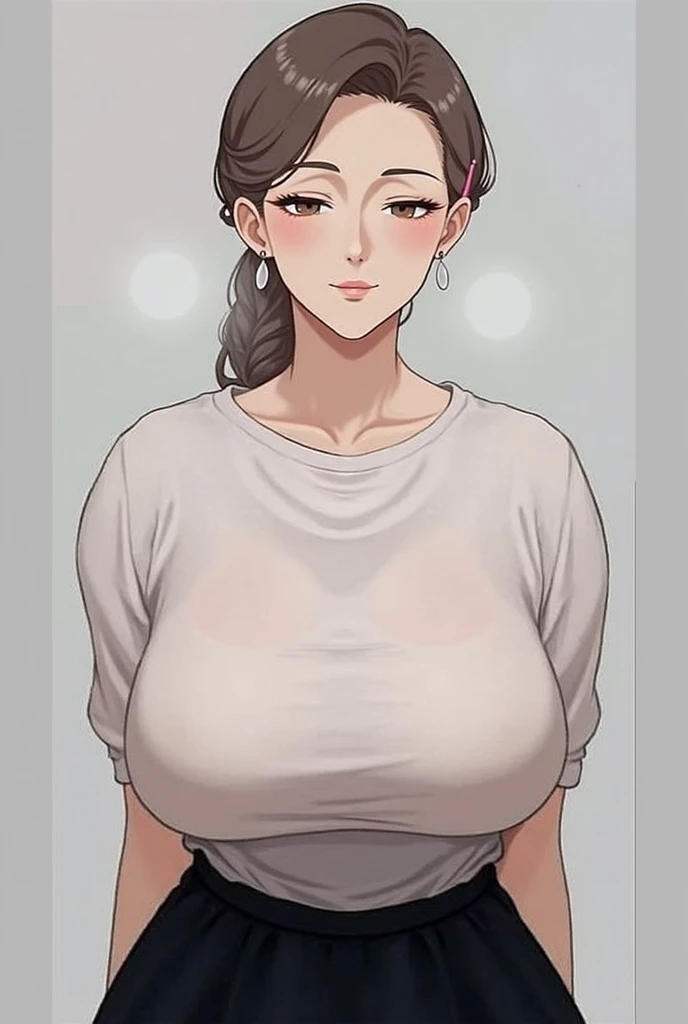(be familiar with, Masterpiece, of the highest quality, Complex),

cowboy shot, Kyoka Tachibana,

big breasts, 
1 girl, alone, inner patio、
Cute eyes, beautiful face, perfect round butt, 
Fit and body, perverted woman,


alone, pale skin,
Blue eyes, ((beautiful mature woman)),
White vertical ribbed mini sweater dress、

lovely smile, naughty face, sweat, vapor, ashamed, blush, enthusiastic, ((spoken heart, Lines、gasp, Sound effect))

Best sexual poses, cover the crotch,
Snapshots in the city、fashion magazine style、street fashion magazine、full body diagram、accessories