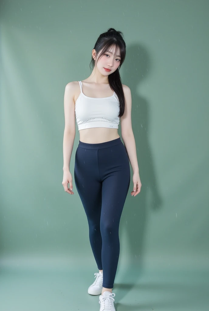worn-out clothing,wholesome,revealing her belly,glute,upper legs,weeping,