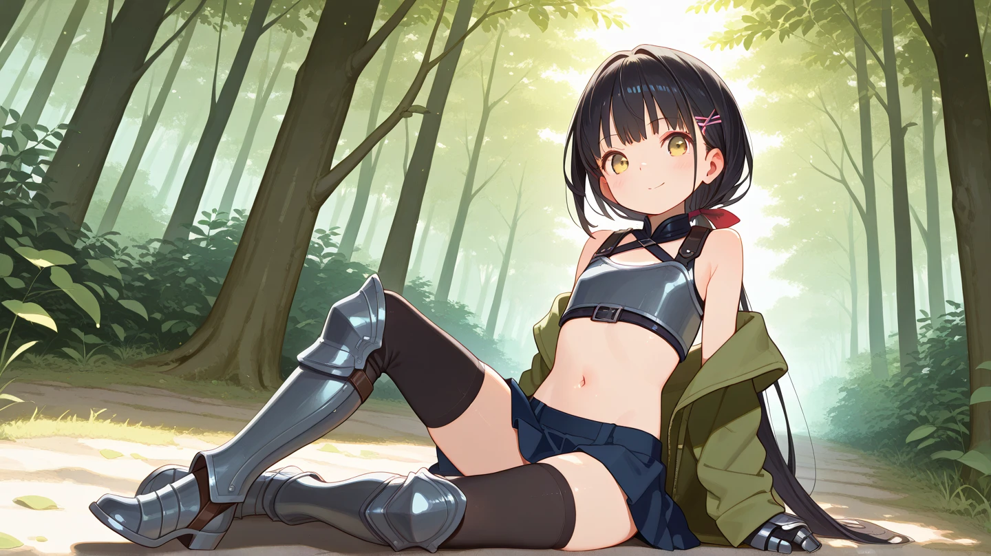 Best image quality, forest, Bonfire, midnight, uniform, army, ""White underwear"", stand, Spread your legs, Rainfall, Black Hair, ""woman"",