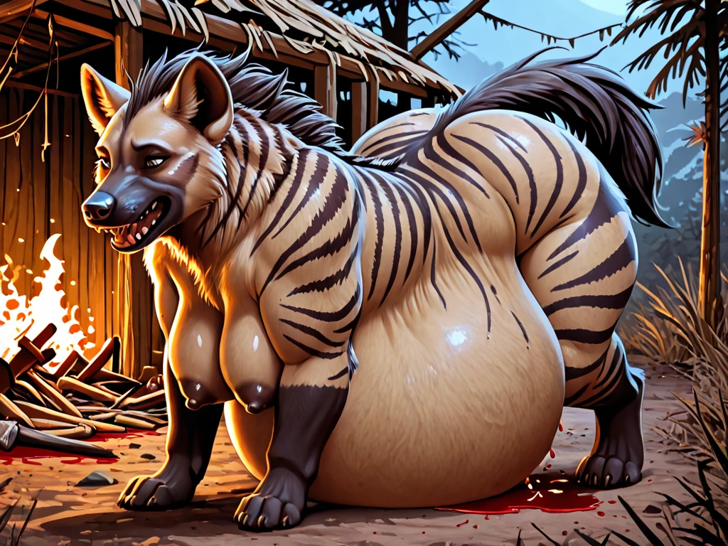 (by runasolaris, by patto, by shermugi, by manika_nika, by null-ghost:1.2), (by darkgem:1.4), masterpiece, best details, nude, solo, (anthro), genitals, with bushy pubic hair and armpit hair, snarling, growling, attitude, clear details, powerful, pleasure, self-pleasure, perfect hands, covered in fur, genital close up, fangs, tongue, paws, claws, tail, detailed nipples, ((anthro female alligator:1.4), sexy girl woman, monster girl, femme, hairy pussy, exposed vagina, (breasts:1.2)), (stinky, smelly, sweaty, musky, body odour:1.4)