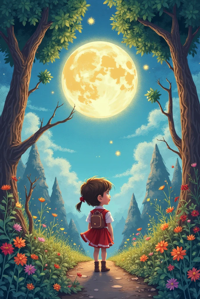 Every night, Luna returned home to the moon to attend school, but she always found time to visit her mother Isla and play with Luis. However, one day, the Island lost its color and became sick. Desperate to save her friend and her student, she decided to seek help.