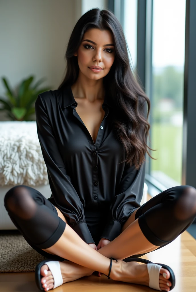 european girl,wearing a leggig black , full body,4k, , picture hot ,