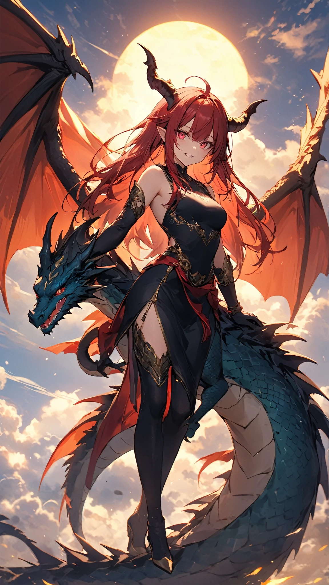 ((Ana de Armas)), Beautiful full-bodied woman, 30 years old, muscular and perfect body, (((Viking warrior))), long dark orange hair with moths and with little clothing, tiny thong, (((bra made of dragon scales))), holding the severed head of a demon, large breasts, generous neckline, ((holding a bloody Nordic sword)), splashed blood on the body, brave face,  Dark kingdom, sexy pose, walking in a wilderness, active volcano in the background, medieval era