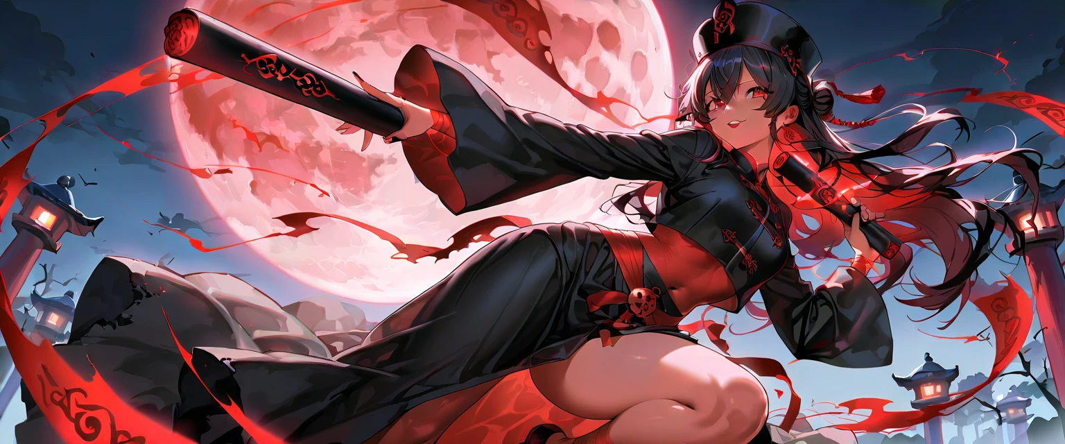(masterpiece, best quality:1.1),
popart style,flat color,1lady,(lady's leg is spider legs),black kimono,black long hair,bad smile,dark cave,Psycho Power,Ukiyo-e style illustration,dynamic pose,beautiful lighting,sharp,
