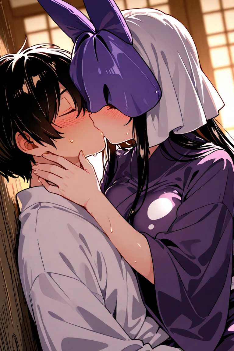 score_9, score_8_up, score_7_up, rating_explicit, masterpiece, best quality,high quality,highres,very aesthetic, absurdres, high detailed,optimal lightning,4k,8k wallpaper, source_anime, uncensored,official art, official style, megami magazine,BREAK,1girl,JuriSF,sidecut,medium breasts,  streaked hair,diagonal bangs, , black jacket, white shirt, black tie,embarrassed,open mouth,[[tongue out]],sexual ecstasy,(((((((motion lines))))))),in heart,((steam)),(sweat) ,(((steam,sweat))),(((((too many heart))))),,BREAK,1boyfaceless male,, doggystyle, sex from behind, grabbing another's hip,bent over,