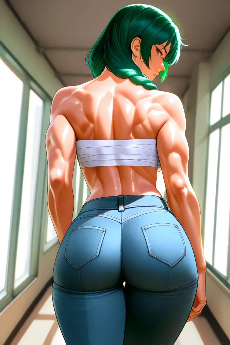 Muscle grandpa naked show his butt