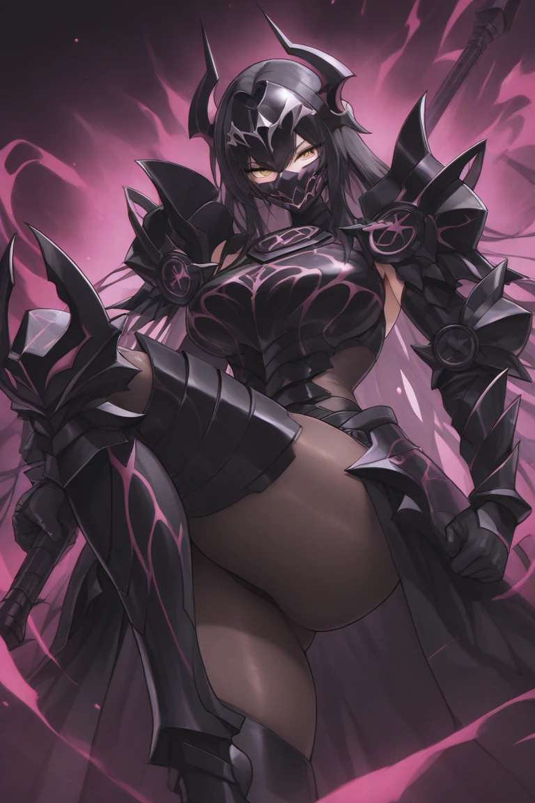Dark skinned Demon Lady. Massive Horns. Sleek Shiny Scaled Skin. Penetrated by Large Tentacles. NSFW