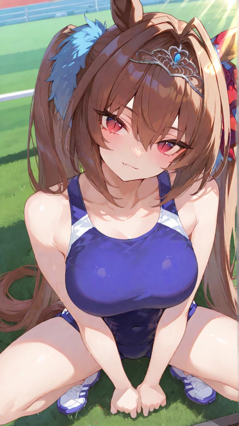 ((masterpiece, best quality)), high resolution,ultra detailed,8k,16k,detailed background, perfect lighting,detailed beautiful eyes, 1girl,solo,embarrassed,blush,in heat,look at viewer,face focus,(steam,sweat,from front,upper body:1.2),provocative eyes,wavy mouth,fisheye lens,(show off armpits,arms up:1.3)
,kawaii,teenage,short stature,short body,medium breast,nicenature,
school swimsuit,brown hair,gray eyes,short twintail,seaside beach,sky