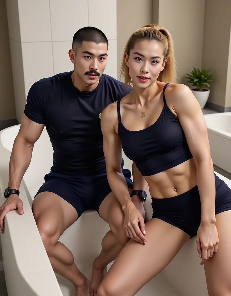 A healthy man and woman