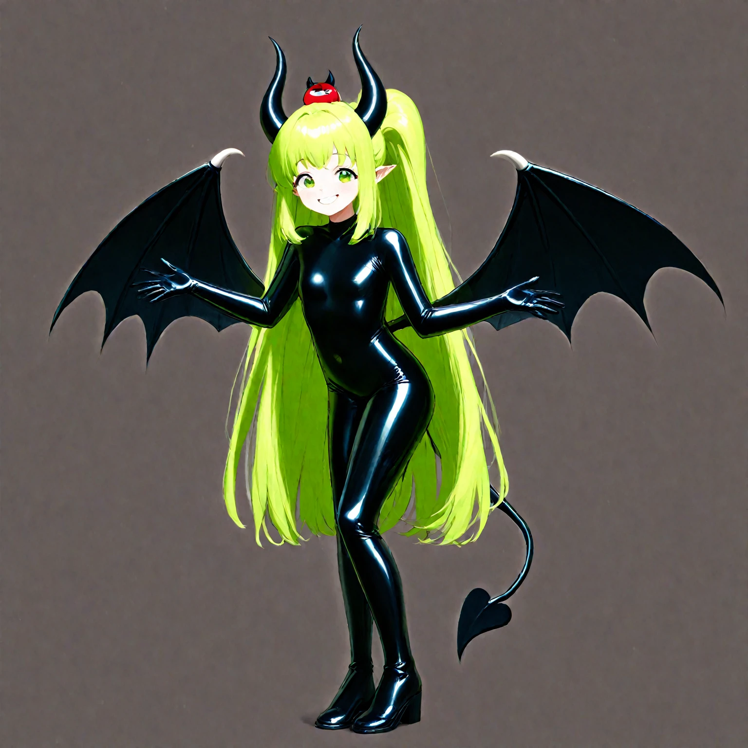 em meio nvens de raios pretos energy full of eye the vibrantes de iori Yagami girl + Vegeta cat pale skinny demon, smirking, short com gel blonde Green brilhante hair, dark art nouveau, insane but beautiful, red hot lips, yellow jewellery, elegant figure, evil, goth, unrealistic, frightening looks, fairy grunge, by Guy Denning, Ilya Kuvshinov, award-winning, professional, highly detailed, masterpiece, intricate, atmospheric, 16k, HDR