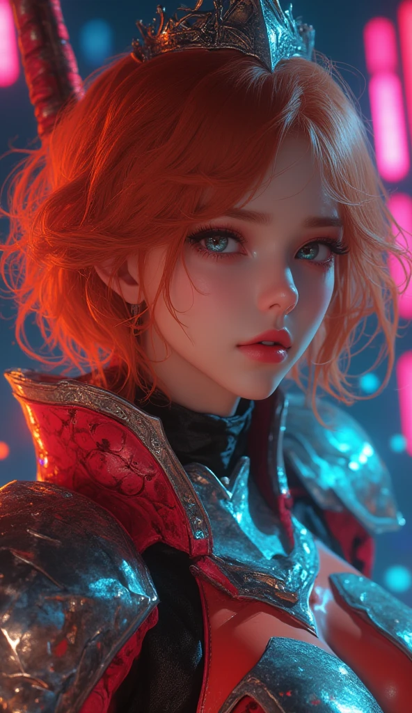 strong warrior princess, centered, key visual, intricate, highly detailed, breathtaking beauty, precise lineart, vibrant, comprehensive cinematic, Carne Griffiths, Conrad Roset, (the most beautiful portrait in the world:1.5)