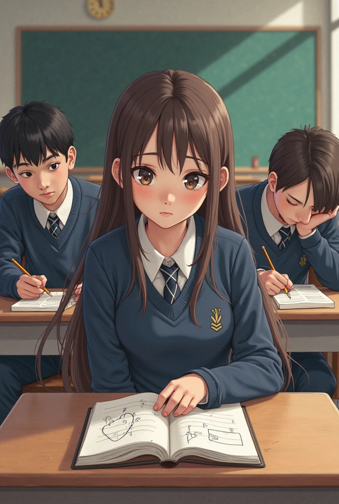 Escola com alunos e professores