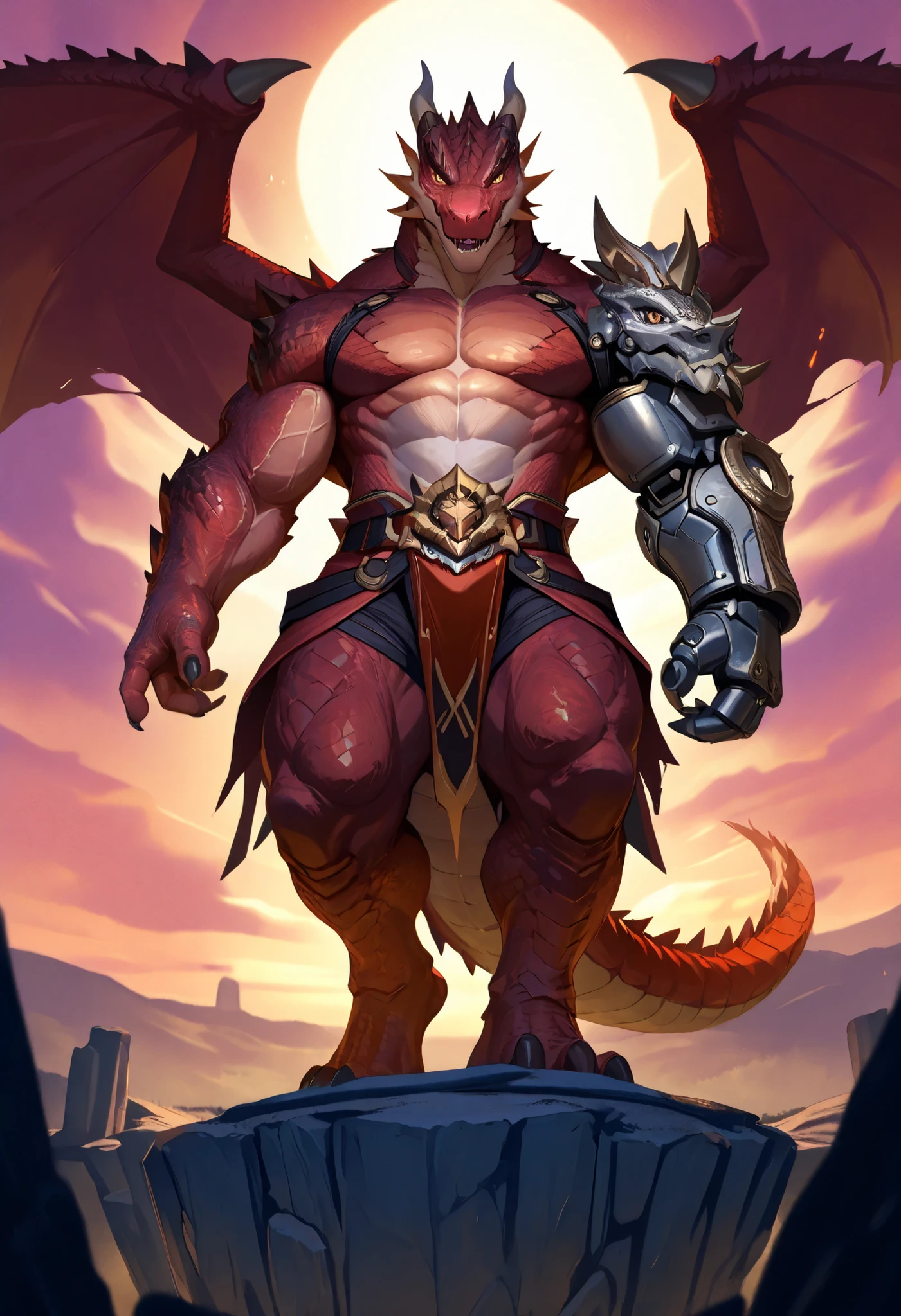 delicate and detailed CG masterpiece featuring a red-skinned demon with human features and a dragon-like appearance with a bestial spindle and a huge bulge adorned with half-furry breastplates and scales. Ele tem chifres para mostrar seu poderoso e dominante naturals olhando ficando de frente para o espectador. The character is holding his huge balls and visible sheath, creating a sense of provocative tension as he looks at the viewer, barebody, Big and low naked balls, the big excited and cumming penis comes out like a shot and a white goo runs down the top of the penis head huge erection, testicles, naturals. Its very long tongue and sharp fangs are prominent features, While adding a touch of intense and sensual masculinity.