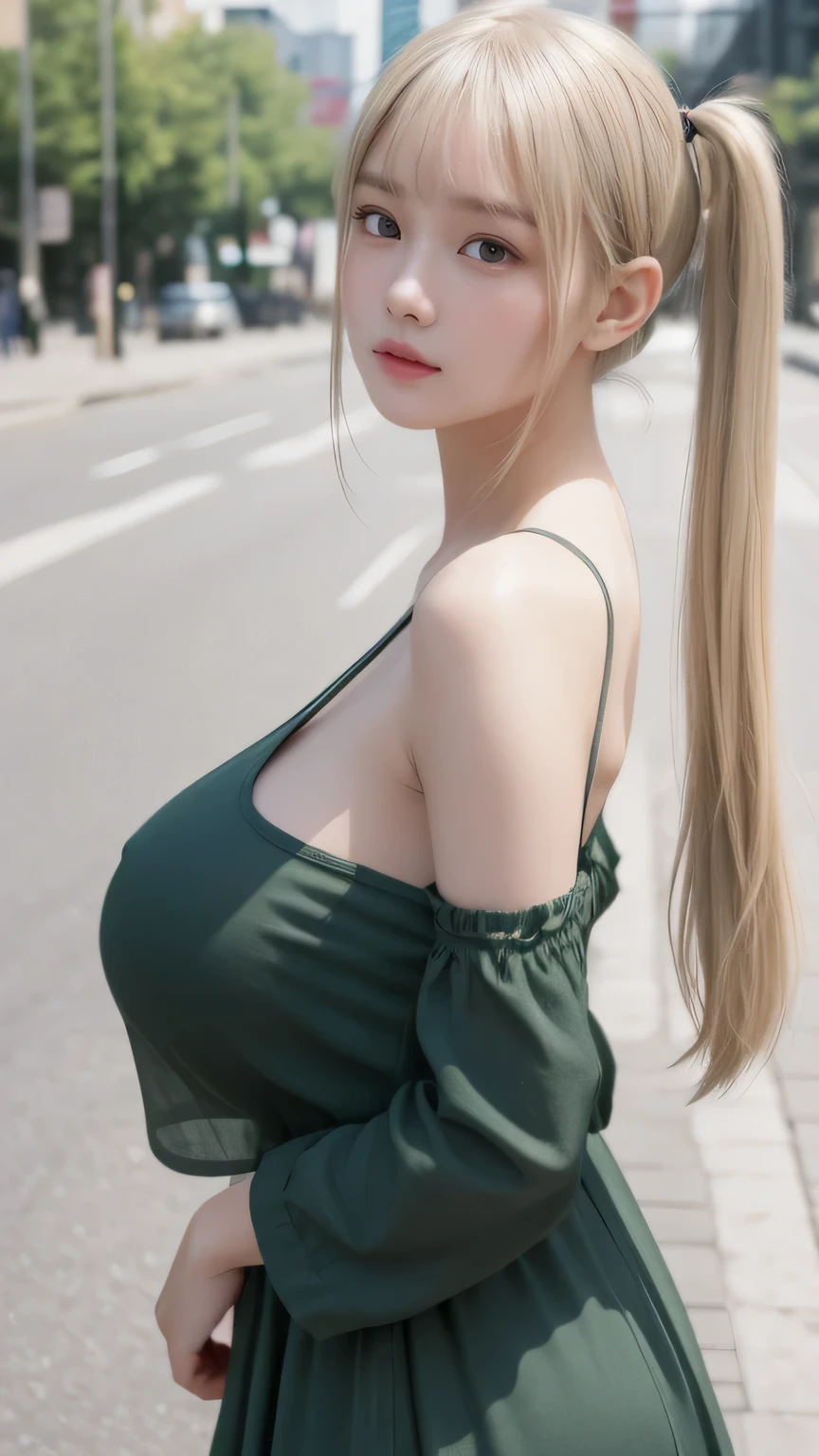 to be born, One Girl, alone, (masterpiece, Highest quality:1.3), (Absurd:1.3), walk, 高級ハンドバッグを持ちwalk, Realistic,
(Detailed skin:1.3, Detailed face:1.3), delicate, (Mature Woman:1.2),
(Huge breasts:1.4, Thin thighs:1.2, narrow :1.1), Lewd smile,
Pink Lips,
(Straight hair), View your viewers, Open cardigan and (Light grey cotton V-neck midi dress:1.2),
Seduce in sexy poses、