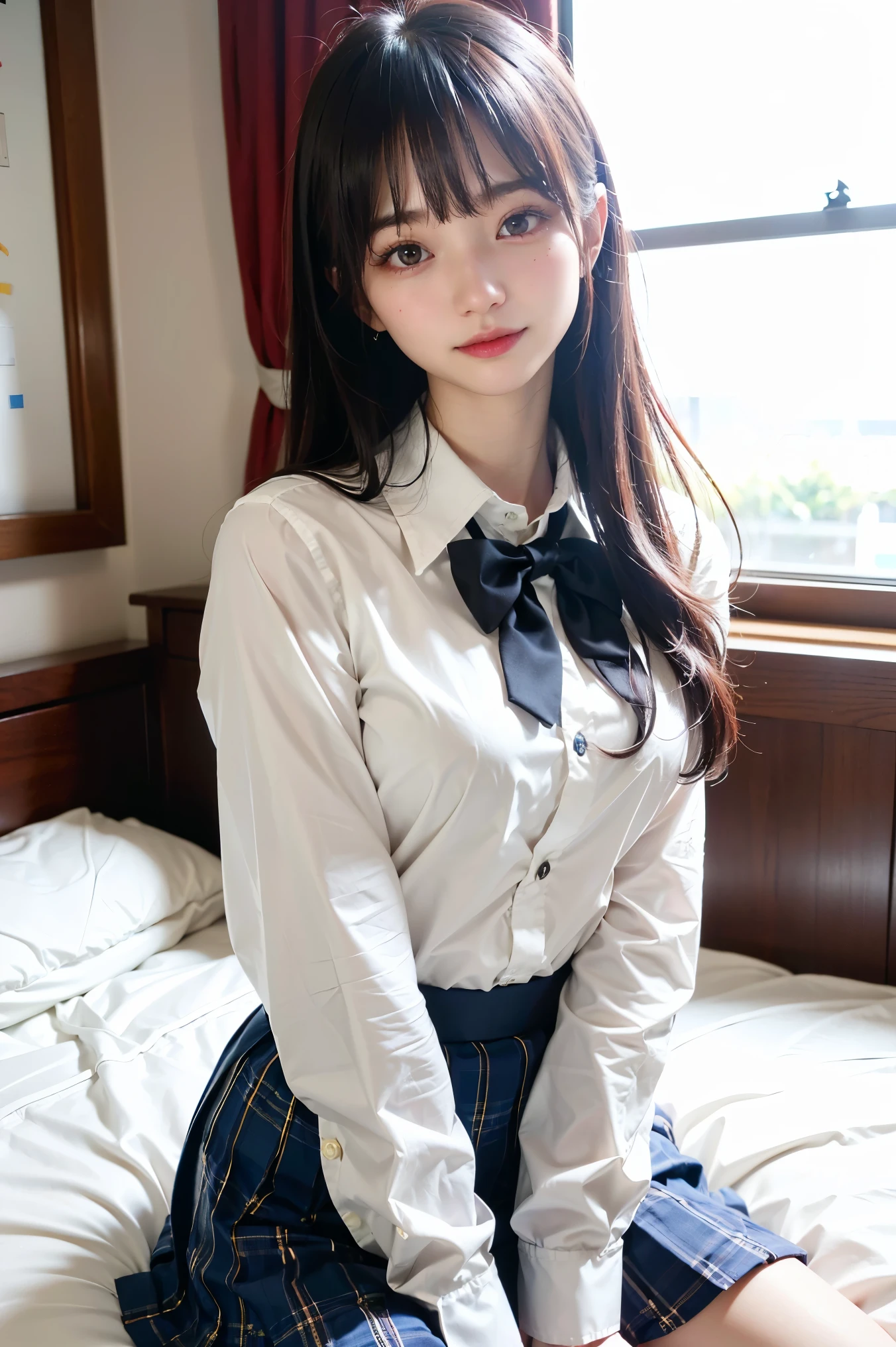 ((Browsing Caution))、((Spread your legs wide))、((Spread your legs))、Cleavage、((Small breasts))、((Small breasts))、((I can see your thighs))、超Genuine(Cute 10 year old girl Sitting at a desk in uniform、((Cowboy Shot))、Japanese、Japanese、Japanese girls uniform、Surreal、Twin tails、Cute school girl、8K CG、画像-perfectionな顔 、perfection、beautiful、masterpiece、Professional artwork、Famous works of art、perfectionな顔、beautiful顔、beautiful目、((perfectionな女性の身体))、1 person、(Immersive atmosphere、Chiaroscuro: 1.5、Bright light: 1.2、Bright lighting )、、(blush:0.5)、Attractive appearance、fine grain、Thick thighs、Detailed Background、Write Boundary Depth、Genuine:1.3、女の子1 person、shirt、Pleated skirt、 、Sitting、whole body、(Zhou Haoguang:1.3)、(Video Compositing:1.3)、(neon:0.1)、(High resolution:0.1)、Accent lighting、barefoot、barefoot