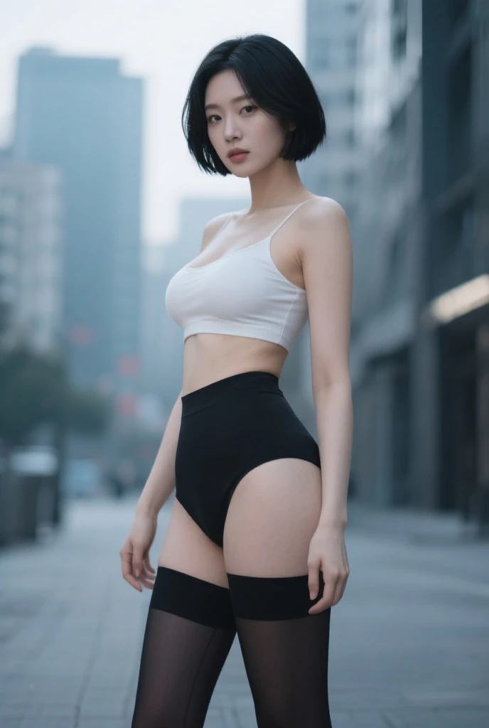 ・Quality improvement:
highest qualityr:1.4, 超A high resolution:1.2, Fotorrealista:1.4, 8K UHD, Raw photography:1.2, foco nítido:1.3, authentic skin texture:1.3, film grains:1.3, Texturas de alta calidad, CG muy detallado, Sombras de alta calidad, Profundidad de campos, Trazado de rayos, High number of pixels, Detalles claros, Sharp Images, Natural color reproduction, denoised, alta fidelidad, Mejoras de software, Escalado, Optimization algorithm, Belleza de grado profesional,Bokeh, cinematography lighting, glow ・Not available anywhere else:
cuerpo completosbian, Genera una imagen tomada desde una distancia ligeramente restada del sujeto, The image generated from an angle where the subject can be seen not far from the camera., Generar una imagen con un fondo, Atraer al sujeto, Adjust subject proportions and size, Express the feeling of pulling, Appeal to specific features or facial expressions of the subject, Emphasize tension
・Human behavior and function:
tmasterpiece、Luces laterales、 (Raw photography、Realismo:1.8), in her 20s, Show the viewer ・ Director / Parte de ti o de otra persona:
Ilustraciones delicadas:1.3, tmasterpiece:1.0, una chica, 1chica en, Hermosos ojos y cara detallados, Bob cabello plateado, El muy detallado、Majestuosas fotos digitales, ojos hermosos,El detalle:1.2, Hermosa chica pop, Cara coreana de Urzan:1.1, Version Urzang-6500-v1.1:0.6, pureerosface_v1, Ojos claros y brillantes, teca, labios brillantes, cuerpos perfectos, Cabello corto y piel bronceada, senos descubiertos, Lealtad, HDR Quartet Young Girl 8K Retrato:1.2, tmasterpiece:1.2, Troubled posture, Un rostro que sigue siendo inocente, A baby face, sexyposture, piernas abiertas, emphasis on chest, tetas ultra gigantescas, Plump Peach Red Lips, Shoulder-length brown hairstyle, heart shaped face, ojos almendrados, nariz recta, En lo profundo del mundo, Sin flequillo, Tetas colosales,ojos hermosos,El detalle:1.2,
・ People's clothing and decorations:
(((((Sexy online game、RPGmaker、Ropa de red de cuerpo completo)))))