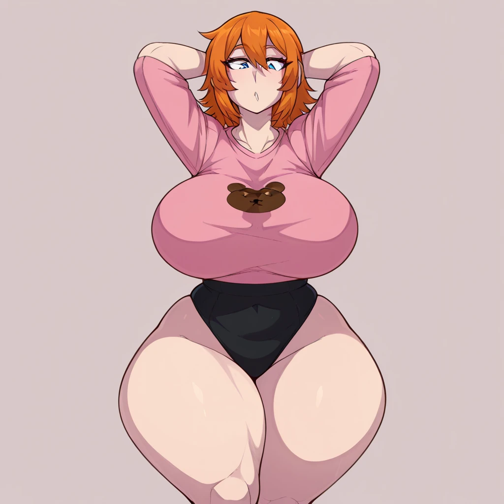 ((ultra quality)), ((masterpiece)), Nita from Brawl stars, Waifu style, (juicy female lips), (beautiful female hands), ((ideal female figure)), ideal female body, beautiful waist, gorgeous thighs, beautiful medium breasts, ((subtle and beautiful)), sexy worth (), background: the forest, ((depth of field)), ((high quality clear image)), (clear details), ((high detail)), realistically, professional photo session, ((Clear Focus)), anime