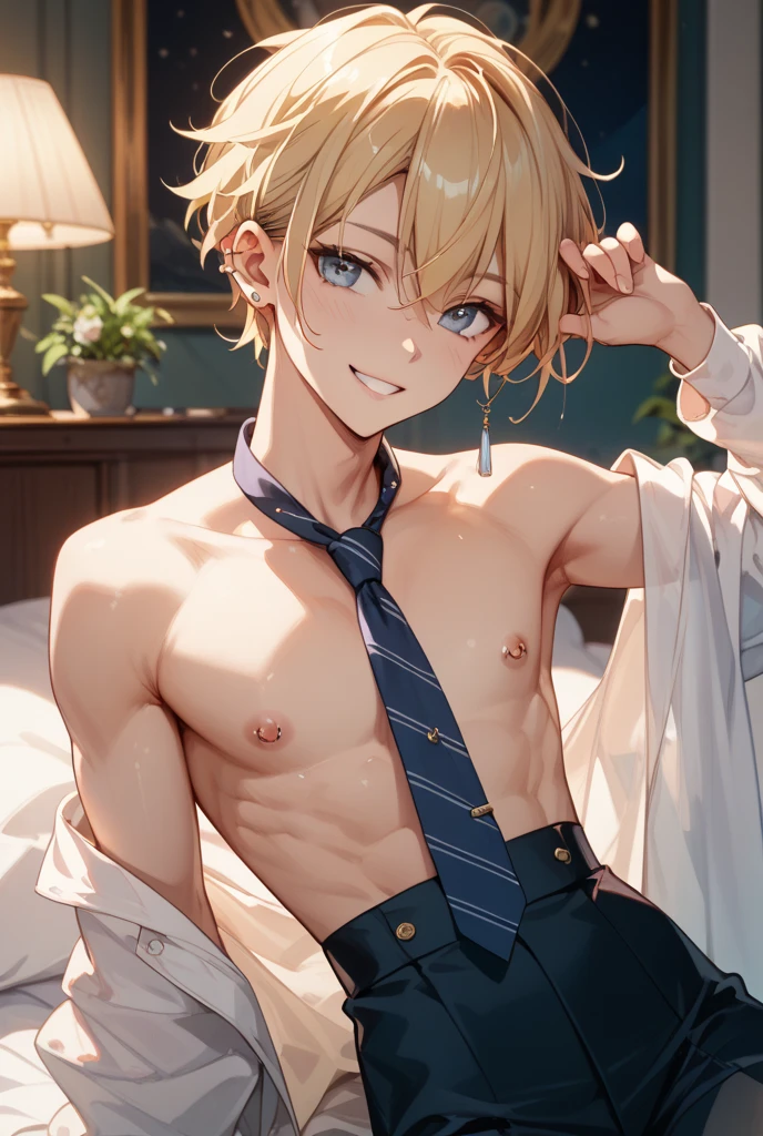 {(table top) (((4K high resolution))) (genuine)(highest quality) (super fine) (beautiful boys) (フォトgenuine) (the most beautiful face)(a handsome guy) (perfect body) (five fingers) (9th class) (22 years old) (Korean) (one man) (Blonde shorthair) (Border of hair at back of neck)(Body and face without defects)} {(small round face) (Perfect high nose) (perfect big eyes) (beautiful double eyelids) (Staring sexily at the camera)} (underground) (bright lighting)、((Hardwood flooring)) (((upward glance)) ((standing in front of camera)) ((( wets my crotch))) (((Lying on the floor))) ((inner thigh))((I'm having convulsions))(((sticking out tongue)))(blush) (((Reaching orgasm)))(Male physique)((((thin chest)))))(((wearing a bunny costume))) (((Fishnet tights))(gay)(Yaoi)