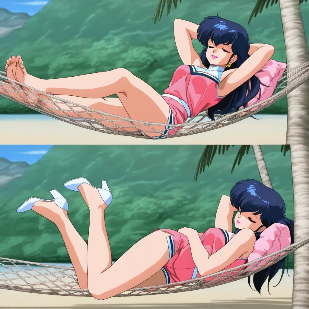 kyoko,score_9,score_8_upper,score_7_upper,sauce_アニメ,One girl,alone、Micro Bikini,Spread your legs,Lying down,Sad face,:d,arms_behind_return,rope、bondage、tie up、Rural landscape、tie up、rope、Rural landscape、in the forest、Swimsuit made from rope、